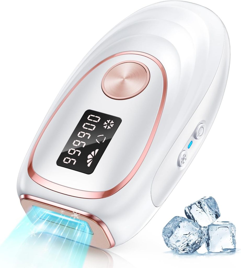 Imagen de: Haarlosy Depiladora de Luz Pulsada IPL con Función de Enfriamiento, 5 Nivel de Energía, 999,900 Flashes, Depiladora Láser Indolora para Mujeres, Hombres, Rostro, Axilas, Piernas y Cuerpo