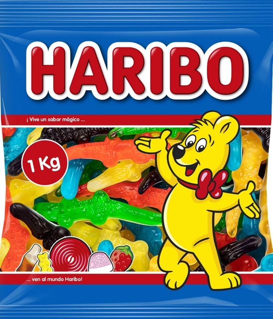 Imagen de la oferta: Haribo Lagartones Super Caramelos de Goma - 1000 gr