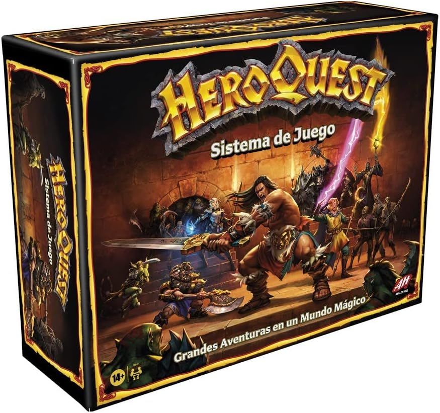 Imagen de: Hasbro Gaming Avalon Hill - Sistema de Juego HeroQuest - Juego de Aventuras en Mazmorras para 2 a 5 Jugadores a Partir de 14 años