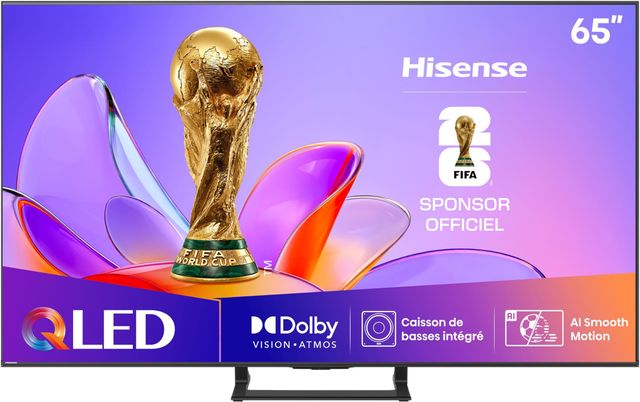 Imagen de la oferta: Hisense 65A7Q - QLED Smart TV, Dolby Vision & Atmos, Subwoofer Integrado, Modo Juego 60 Hz, Bluetooth & HDMI 2.1, Compartir en el Televisor, Alexa Built-in & VIDAA Voice