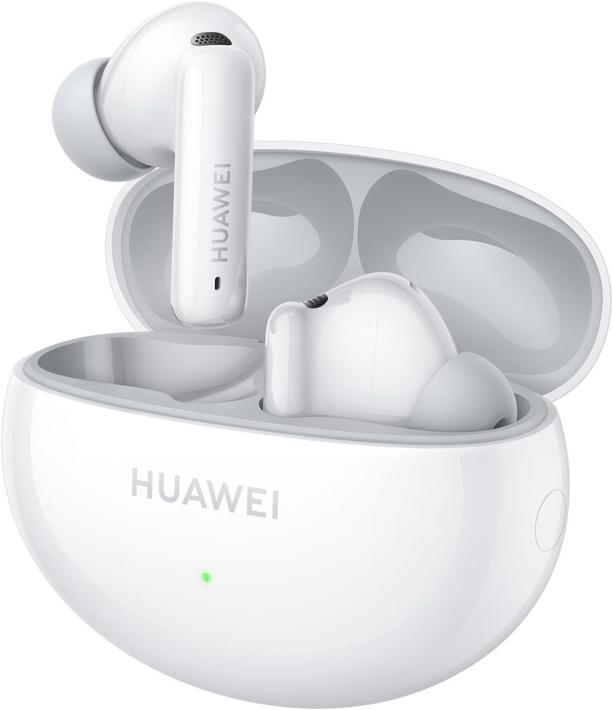 Imagen de: HUAWEI FreeBuds 6i, Cancelación Activa de Ruido 3.0 Inteligente, Bajos Impactantes, Carga Rápida, 35 Horas de Batería, Bluetooth 5.3, Grado de Protección IP54 contra el Polvo y el Agua, Blanco