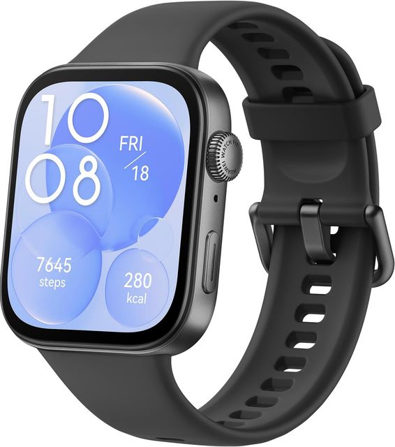 Imagen de la oferta: Huawei Watch FIT 3, Pantalla AMOLED de 1.82 Pulgadas, Diseño Ultrafino, Llamadas por Bluetooth, hasta 10 días de batería, Compatible con Android & iOS, Negro