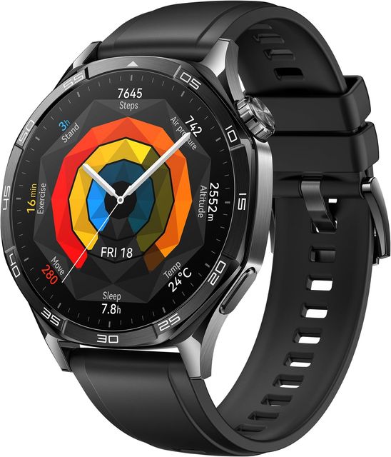 Imagen de la oferta: HUAWEI Watch GT 5 46mm Smartwatch, Silueta con Diseño Sofisticado, Nueva Experiencia Running y Ciclismo, Seguimiento de Salud, 14 Días de Duración de la Batería, iOS & Android, Negro