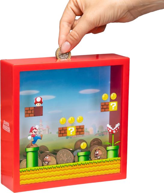Imagen de la oferta: Hucha Super Mario - Producto oficial Nintendo, alcancía de 18cm (7"), regalo para fans de Mario Bros