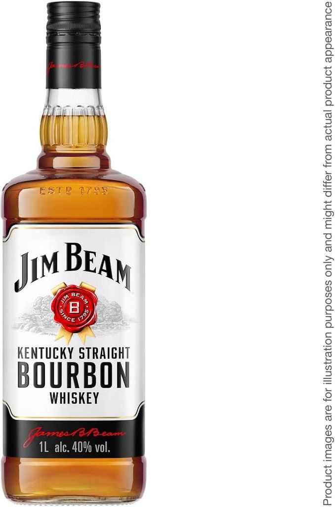 Imagen de: Jim Beam White Whiskey Kentucky Straight Bourbon 1L