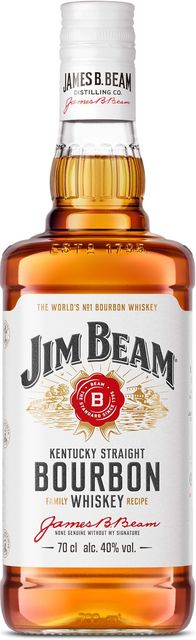 Imagen de la oferta: Jim Beam White Whiskey Kentucky Straight Bourbon 70cl