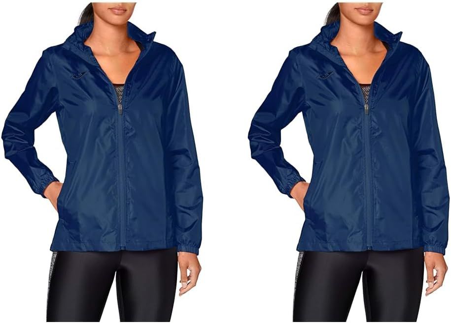 Imagen de: Joma - Chubasquero de Mujer Impermeable con Capucha , 6XS - 3XL - Cortavientos con Bolsillos Laterales y Puños Elásticos - Galia