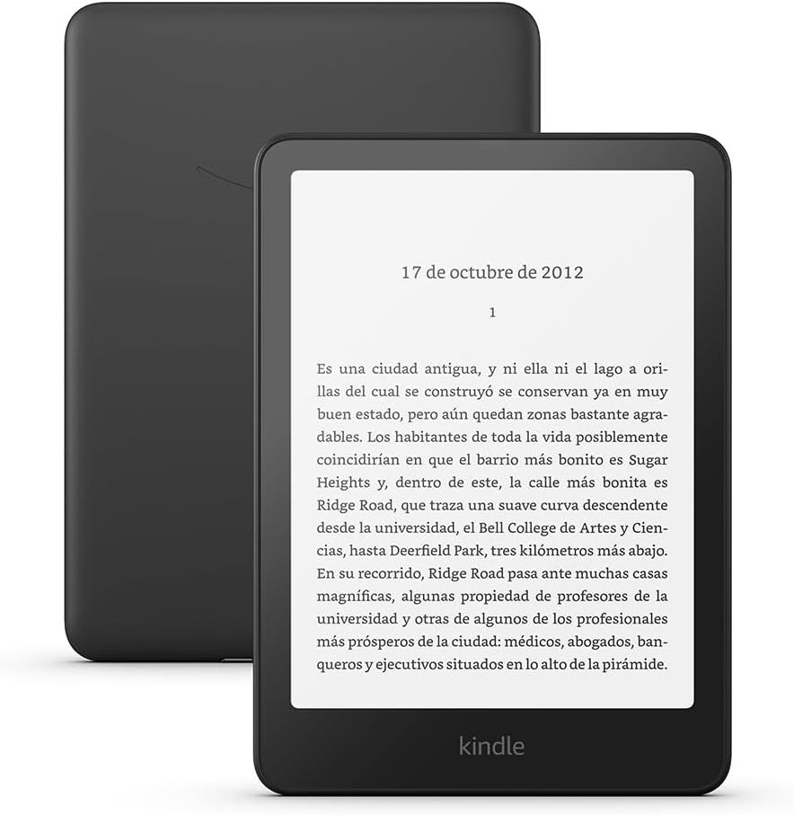 Imagen de: Amazon Kindle Paperwhite (última generación) | Nuestro Kindle más rápido, con una nueva pantalla sin reflejos y semanas de batería | 16 GB | Sin publicidad | Negro