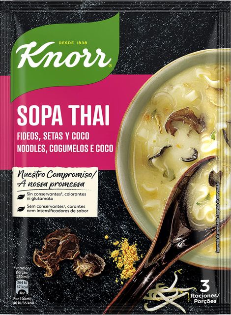 Imagen de la oferta: Knorr Sopa Deshidratada Thai 69g (Paquete de 10)