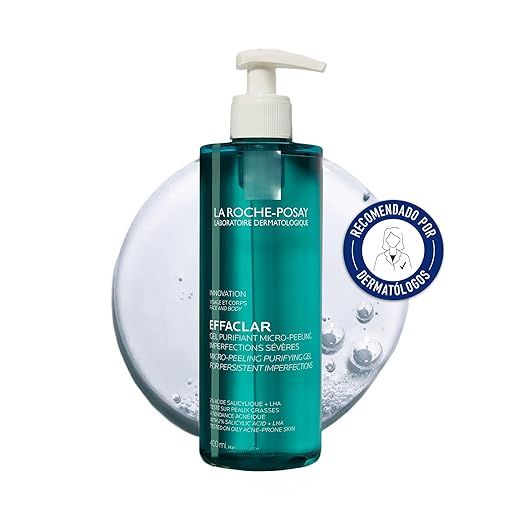 Imagen de la oferta: La Roche Posay Gel Purificante Micro-Exfoliante, Anti-Imperfecciones, Limpia y Exfolia, Enriquecido con Ácido Salicílico, Para Pieles con Acné, Effaclar