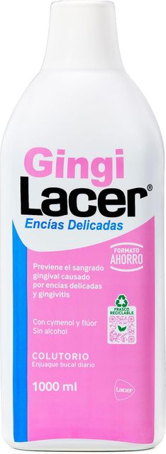 Imagen de la oferta: Lacer GINGI - Colutorio 1000 ml, Enjuague Bucal, Uso Diario, Boca Sana y Protegida, Previene la Caries y la Placa Dental, Limpia en Profundidad, Idónea para Pacientes Diabéticos