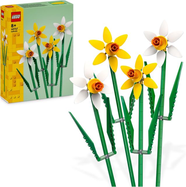 Imagen de la oferta: LEGO Botanical Narcisos, Flores Artificiales, Ramo Floral Amarillo y Blanco, Decoración de Pascua para Dormitorio o Escritorio, Regalos de Semana Santa para Niñas de 8+ Años y Adolescentes 40747