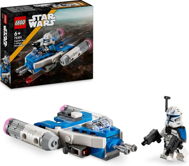 Imagen de la oferta: LEGO Star Wars: Las Guerras Clon Microfighter: ala-Y del Capitán Rex Nave Estelar de Juguete Coleccionable para Construir y Minifigura, Regalo para Niños y Niñas de 6 Años o Más 75391
