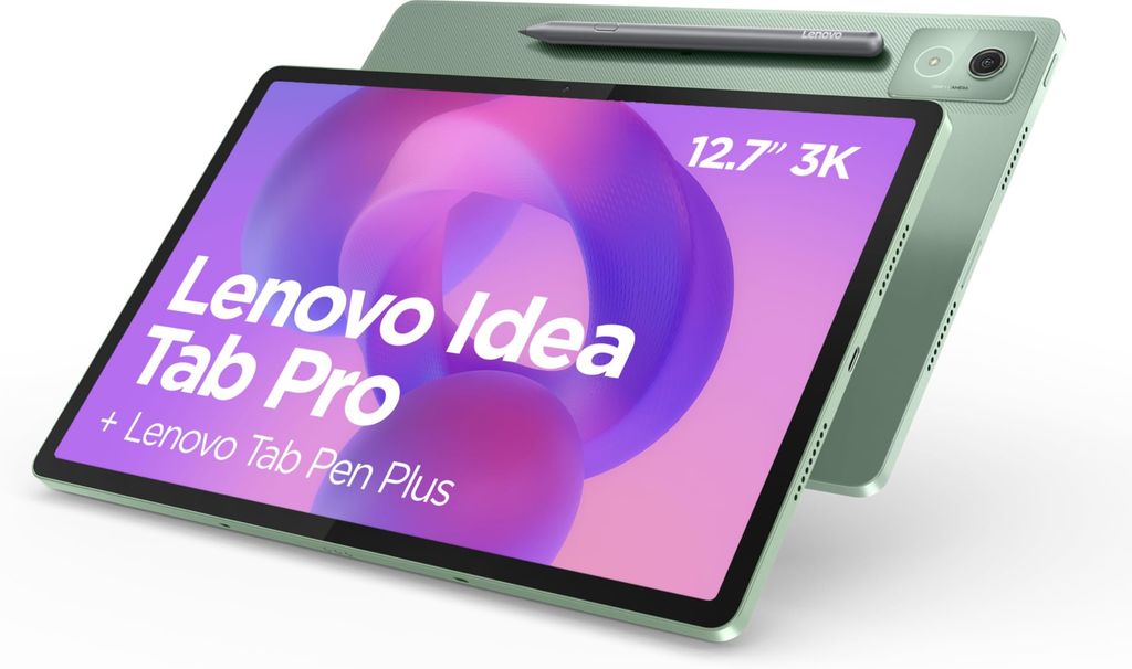 Imagen de: Lenovo Idea Tab Pro – Tablet 12.7" 3K (MediaTek Dimensity 8300, 8 GB RAM, 256 GB UFS 4.0, 144 Hz, Wi-Fi 6E, Bluetooth 5.3, Android 14) Verde - Incluye Pen