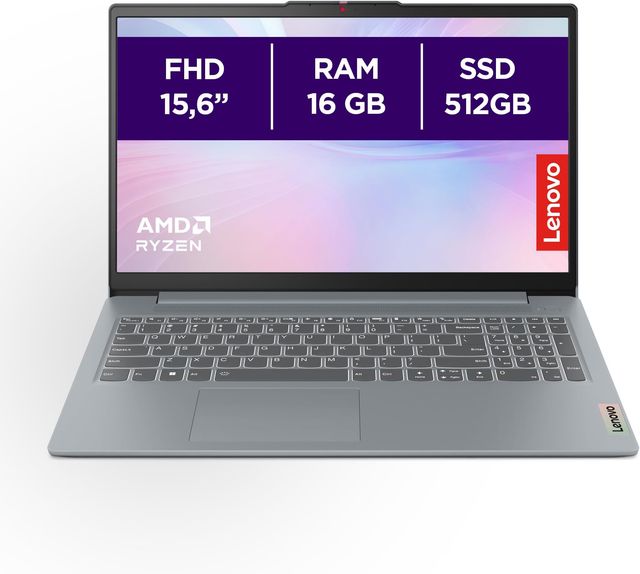 Imagen de la oferta: Lenovo IdeaPad Slim 3 Gen 8 – Ordenador Portátil 15.6" FHD AMD Ryzen 5 5625U, 16 GB RAM, 512 GB SSD, Gráficos AMD Radeon Integrados, Wi-Fi 6, Sin Sistema Operativo Teclado QWERTY Español - Gris
