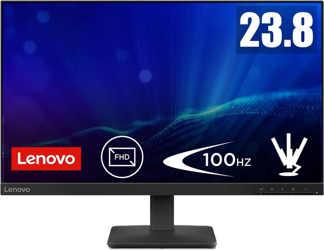 Imagen de la oferta: Lenovo L24-4e - Monitor FHD 23.8" (IPS, 1920x1080, Tasa de Refresco 48 Hz – 100 Hz, Tiempo de Respuesta de 4 ms, HDMI 1.4, VGA, VESA 100 x 100 mm) Soporte de Inclinación, Negro