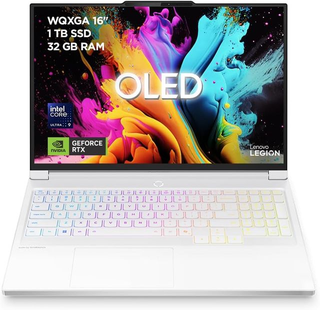 Imagen de la oferta: Lenovo Legion 7 Gen 10 – Portátil Gaming IA 16" OLED (Intel Core Ultra 9 275HX, NVIDIA GeForce RTX 5060, 32 GB RAM, 1 TB SSD, 240 Hz, Wi-Fi 7, Sin Sistema Operativo) QWERTY RGB Español - Blanco