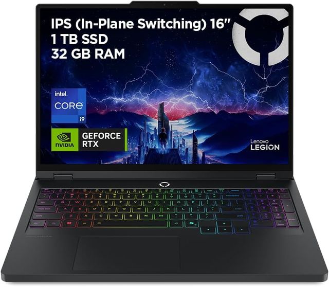 Imagen de la oferta: Lenovo Legion Pro 5 Gen10– Portátil Gaming IA 16" WQXGA (Intel Core i9-14900HX, NVIDIA GeForce RTX 5070, 32GB RAM, 1TB SSD, 240Hz, WiFi 6, Sin Sistema Operativo) QWERTY RGB 24 Zonas Español – Negro