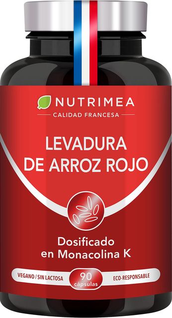 Imagen de la oferta: Levadura Roja de Arroz + 15 mg Coenzima Q10 + 2,8 mg Monacolina K – Apoyo al Colesterol – Sin Citrinina – Alta Concentración – 90 Cápsulas Veganas – Fabricado en Francia – Nutrimea
