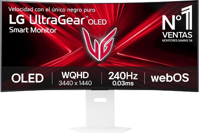 Imagen de la oferta: LG 39GX90SA-W Monitor Gaming OLED Ultragear, Smart Monitor 39" UWQHD 3440x1440, 32:9, 240Hz 0,03ms, webOS24, Mando Incluido, DisplayHDR True Black400, NVIDIA G-Sync, FreeSync Premium, Negro