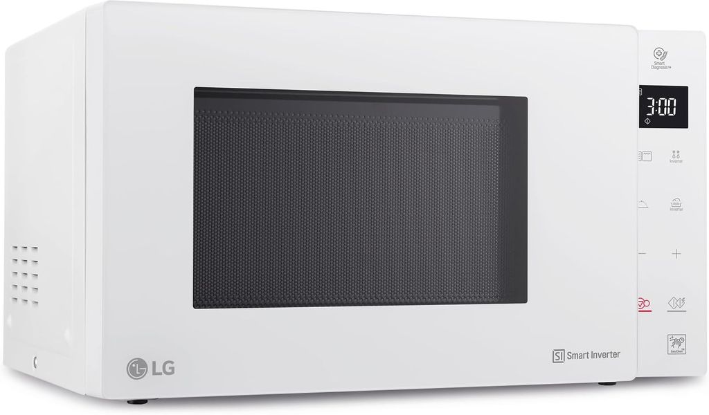 Imagen de: LG MH6535GDH - Microondas con Grill y Display Digital, de 25 Litros y 1000 W, Función Smart Inverter y EasyClean, Cocina Más Rápido, Mantiene Sabor y Nutrientes, Color Blanco