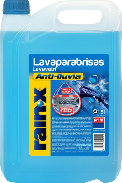 Imagen de la oferta: Rain-X Limpiaparabrisas Coche Concentrado con Tecnología Hidrofóbica Antilluvia – Visibilidad Superior y Protección hasta -5ºC - Fórmula Repelente de Agua – No deja Manchas - 5L
