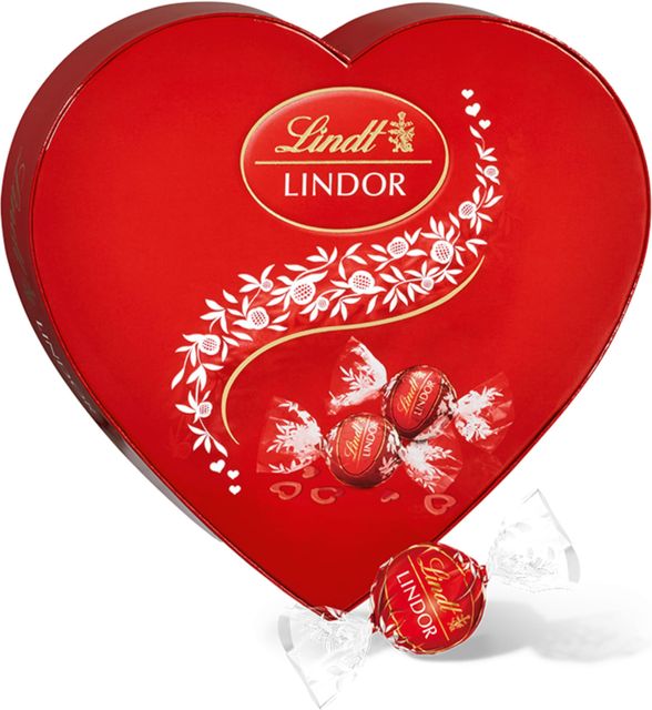 Imagen de la oferta: Lindt LINDOR Bombón Corazón Chocolate con Leche San Valentín, caja con aprox 16 bombones con forma de corazón para regalar, chocolate cremoso, bombones para regalar, 16 bombones, 200g