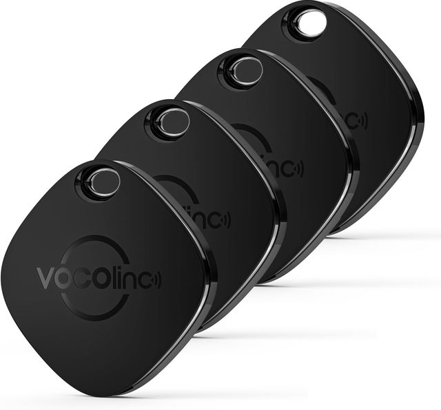 Imagen de la oferta: VOCOlinc Smart Tag Air Tracker, Localizador de Objetos Bluetooth, Compatible con Apple Buscar (Sólo iOS, Android NO Funciona) Rastreador para Llaves/Equipaje/Cartera, IP67 Impermeable, Paquete de 4