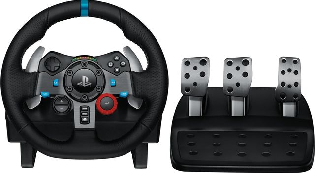 Imagen de la oferta: Logitech G29, Driving Force Volante de Carreras y Pedales, Force Feedback, Aluminio Anodizado, Palancas de Cambio, Enchufe Eu, Ps4/Ps3/Pc/Mac, USB 2.0/Alámbrico, PS4, PS3, Window 10.81, Windows 8, Windows 7, Mac OS 10.10+, Negro