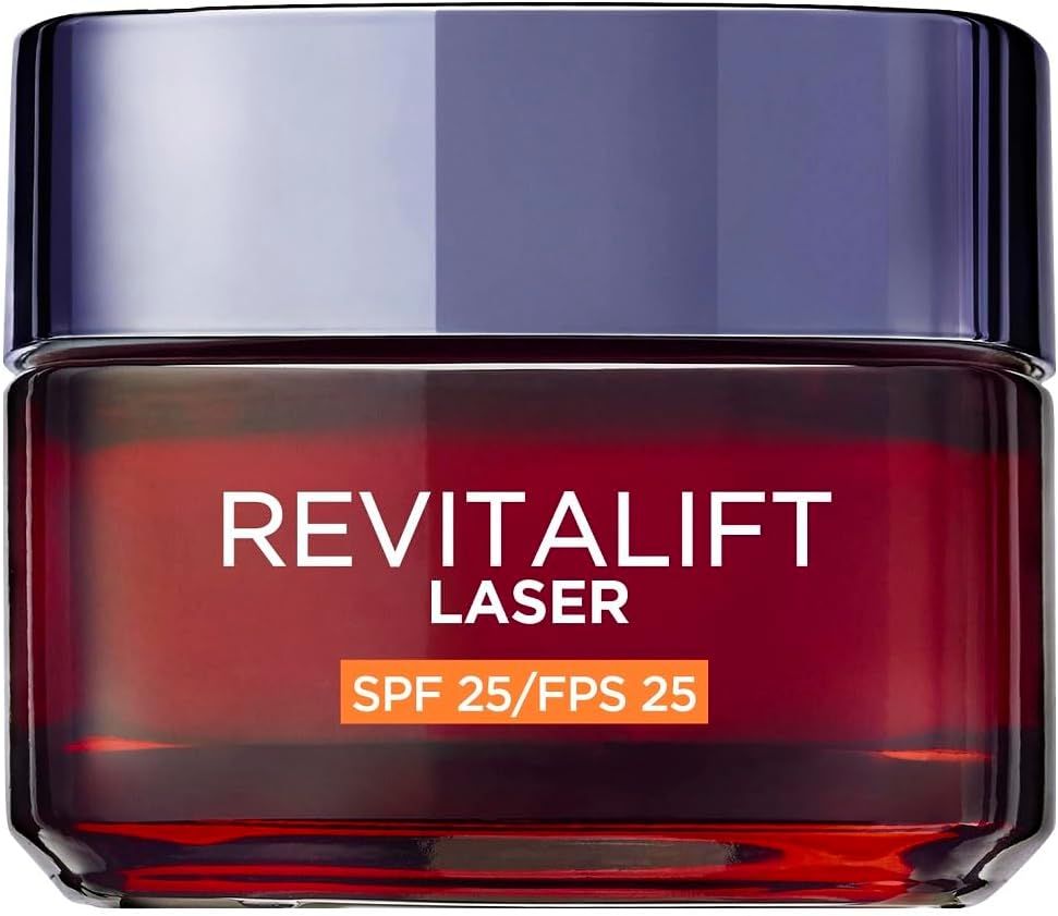 Imagen de: L'Oréal Paris Revitalift Láser Triple Acción Crema de Día Nº1 Anti-Edad Protección Solar SPF25 con Pro-Retinol, Ácido Hialurónico y Vitamina Cg. Reduce Arrugas, Reafirma y Reduce Manchas Oscuras, 50ml