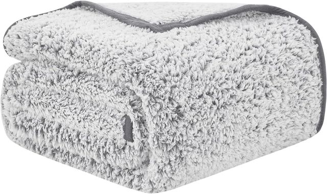 Imagen de la oferta: EMME Manta Sherpa Fleece, Gruesa y Elegante, Ultra Suave, cálida, Fuzzy Mantas para Cama Microfibra Cozy Mantas, Fluffy Fuzzy Manta Reversible para Sofá Cama (Gris, 130 x 150 cm)