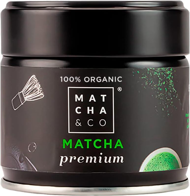 Imagen de: Matcha & CO Té Matcha Premium 100% Ecológico, Grado Premium Ceremonial, en Polvo Orgánico de Japón, 100% Natural, Té Verde, 30 Gramos - Matcha & CO