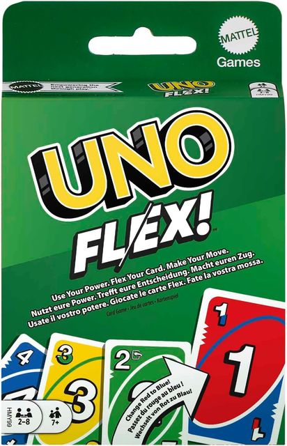 Imagen de la oferta: Mattel Games Juego de Cartas UNO Flex Juego de Mesa Familiar, 2 a 8 Jugadores, +7 años (Mattel HMY99)