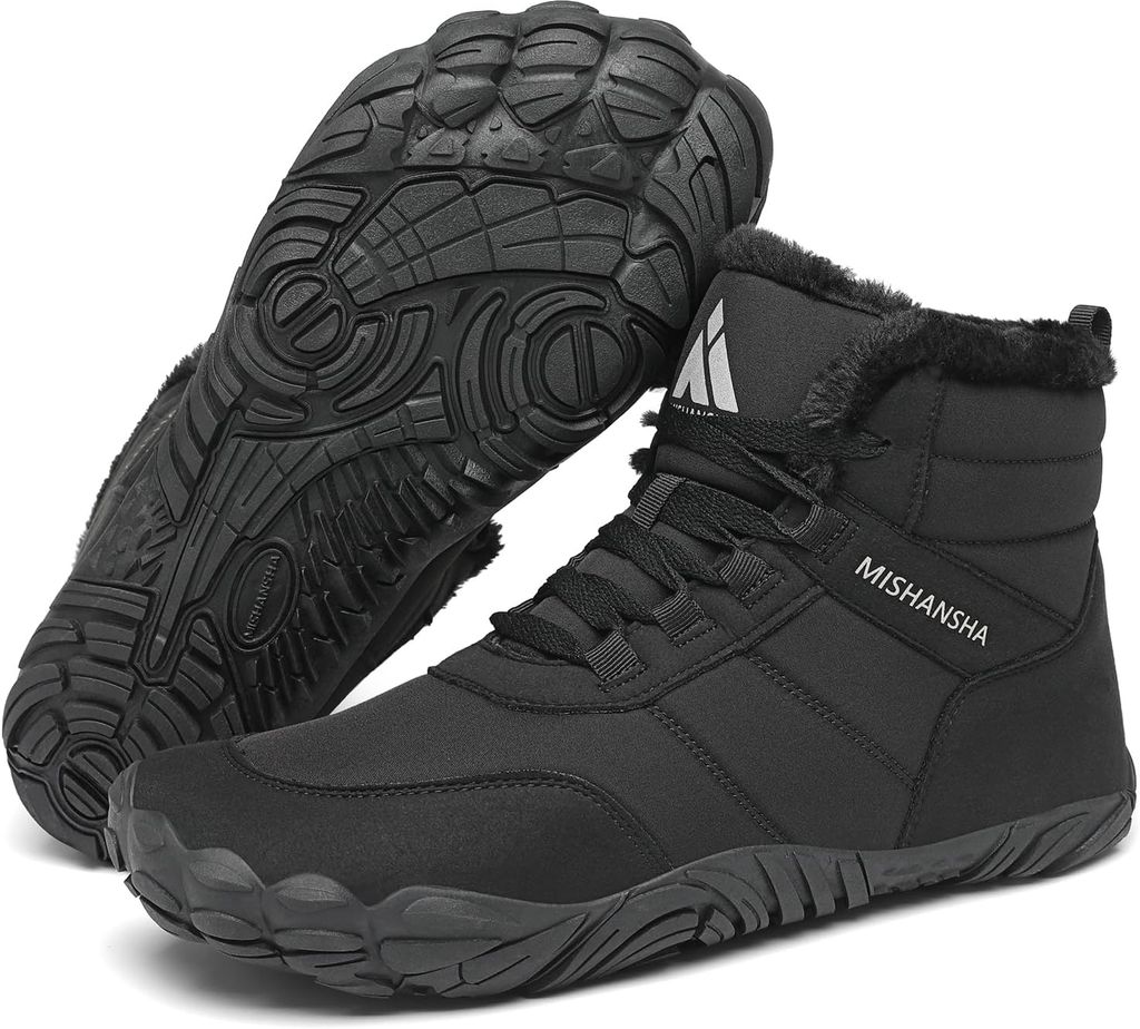 Imagen de: Mishansha Botas de Invierno para Mujer Hombre - Forradas Cálidas & Repelentes al Agua Gr.36-48