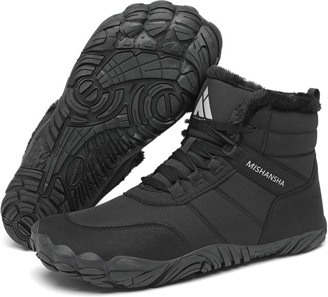 Imagen de la oferta: Mishansha Botas de Invierno para Mujer Hombre - Forradas Cálidas & Repelentes al Agua Gr.36-48