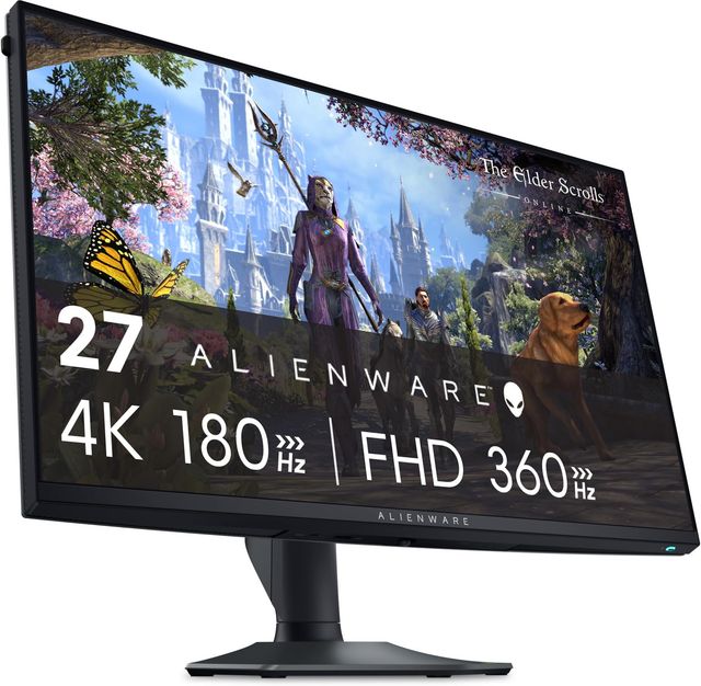 Imagen de la oferta: Alienware AW2725QF 27" 4K UHD (3840x2160) Monitor Gaming, 360Hz, Fast IPS, 0.5ms, NVIDIA G-Sync Compatible, 95% DCI-P3, HDR600, Dolby Vision, USB-C, DisplayPort, 2X HDMI, 4X USB,