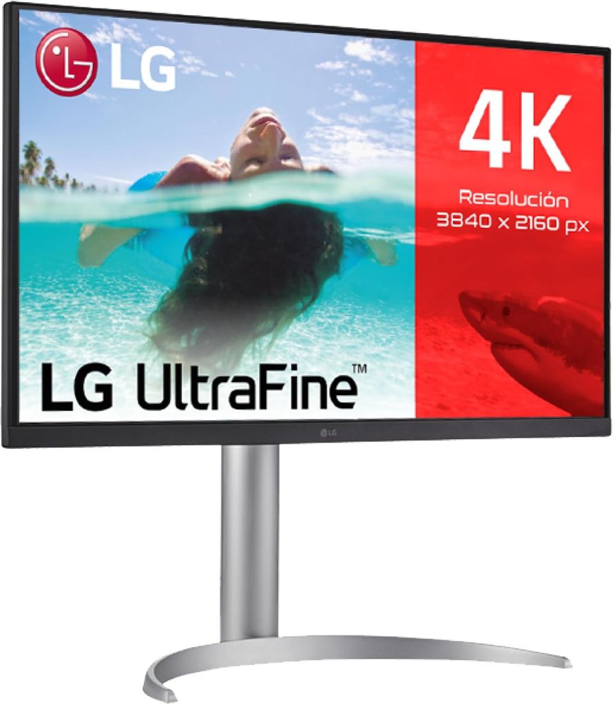 Imagen de: LG 27UQ850-W - Monitor Ultrafine 27", 4K UHD (3840x2160), AMD FreeSync, HDR10, DCI-P3 90%, Altavoces Integrados, diseño ergonómico, Metalizado y Blanco