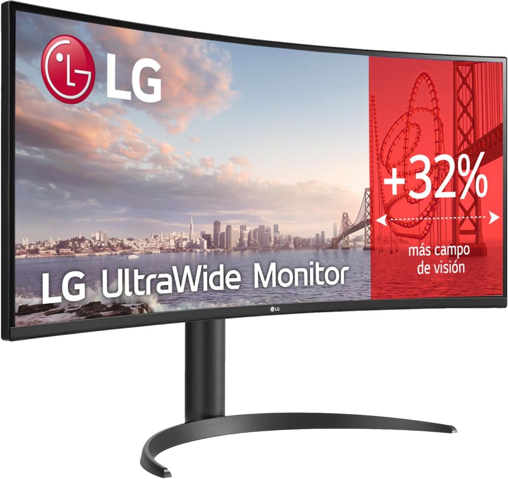 Imagen de: LG 34WR55QK-B - Monitor UltraWide 34 Pulgadas, Pantalla Curva QHD, 21:9, Dynamic Action Sync, FreeSync, Negro