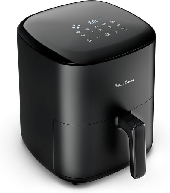 Imagen de la oferta: Moulinex Easy Fry Max 5L – Freidora aire para cocinar en poco tiempo, ahorro energético hasta 70%, panel control intuitivo, 10 programas automáticos, para 6 personas, recetario digital, EZ2458