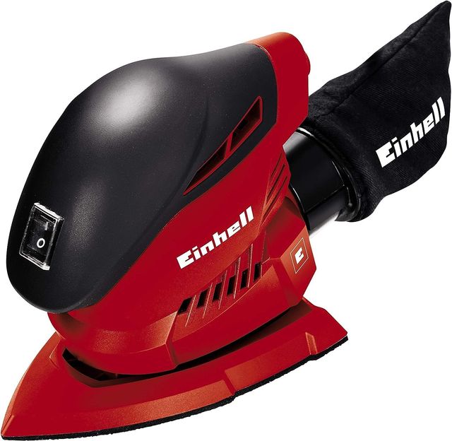 Imagen de la oferta: Einhell Multilijadora - TH-OS 1016. 100 W, 24.000 1/min de velocidad de oscilación, agarre suave, bolsa de filtro, extracción de polvo, incluye 1 pieza de papel de lija
