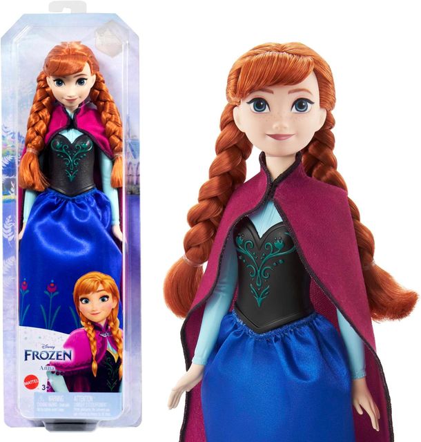Imagen de la oferta: Mattel Disney Frozen 2 Anna viajera Muñeca con look de viaje, juguete +3 años (HLW49)