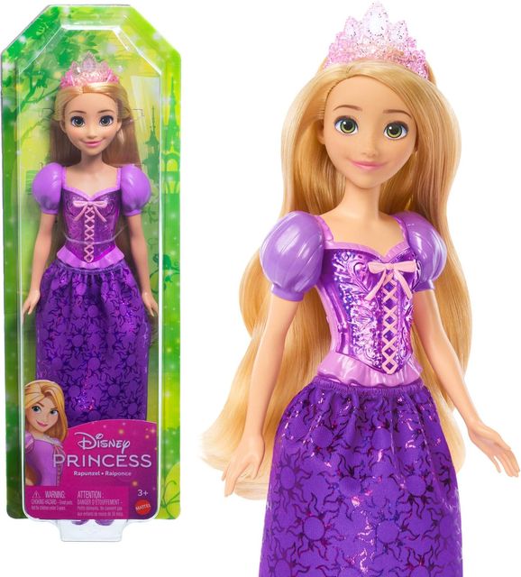 Imagen de la oferta: Mattel Disney Princess Rapunzel Muñeca princesa película Enredados, juguete +3 años (HLW03)