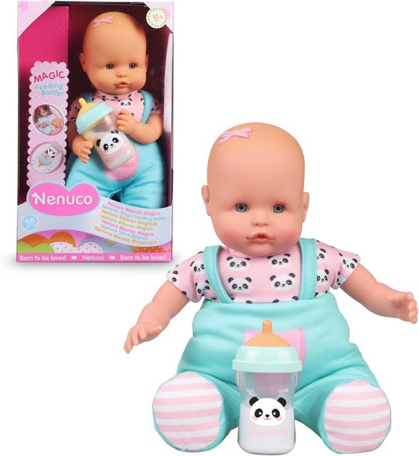 Imagen de la oferta: Nenuco - Biberón Mágico, Muñeco bebé blandito, el líquido del biberón desaparece Cuando el bebé se lo Haya Terminado. para niños y niñas a Partir de 10 Meses, (Famosa NFN86000)