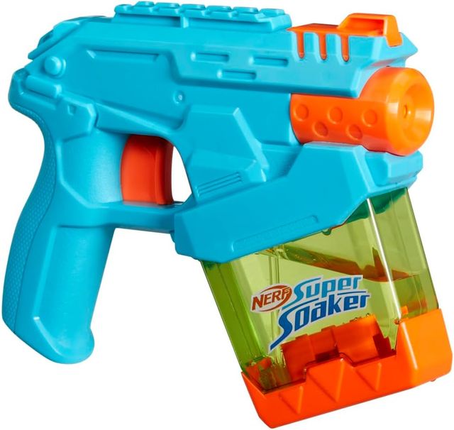 Imagen de la oferta: Hasbro Nerf Super Soaker Mini Dunk-Fill, Lanzador de Agua Pequeño, Sumerge y Carga, Juguetes para Niños y Niñas de 6 Años o Más, Color Azul, Fiesta en Familia