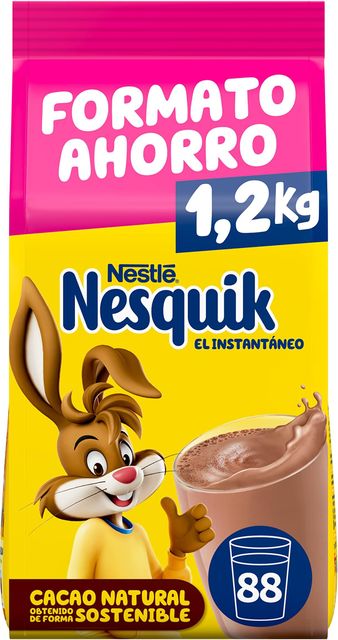 Imagen de la oferta: Nesquik NESTLÉ Instantáneo Cacao Soluble 1,2kg Bolsa