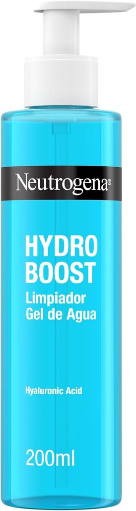 Imagen de: Neutrogena Hydro Boost Limpiador Gel de Agua (1 x 200 ml), gel limpiador facial para eliminar el maquillaje y la suciedad, jabón hidratante con ácido hialurónico