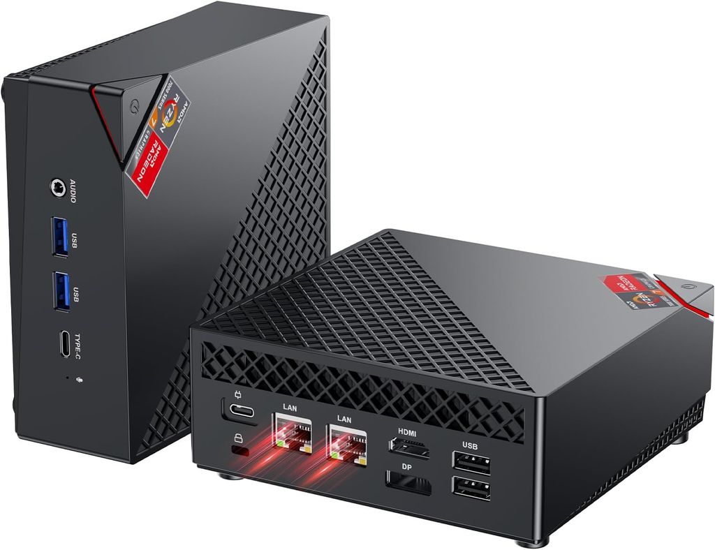 Imagen de: NiPoGi AM06PRO Mini PC Ryzen 7 7730U W-11 Pro(8C/16T, hasta 4,5 GHz), 16GB DDR4 512GB M.2 SSD Mini Ordenadores con АMD Radeon Grafik 2000 MHz, 4K Triplo Display DP/HDMI/Type-C,Dual LAN,WiFi 6/BT5.2