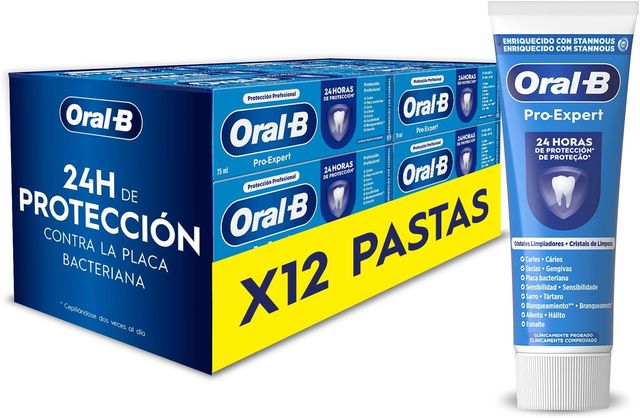 Imagen de la oferta: Oral-B Pro-Expert Protección Profesional Pasta Dentífrica, pack 12x75 ml, 75 ml (Paquete de 12)