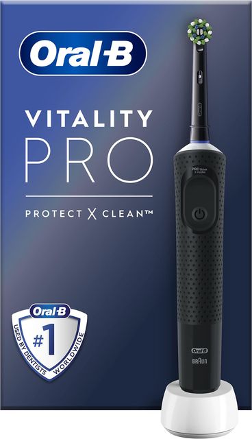 Imagen de la oferta: Oral-B Vitality Pro Cepillo de Dientes Eléctrico con Mango Recargable y 1 Cabezal, Diseñado Por Braun, Regalos Originales - Negro