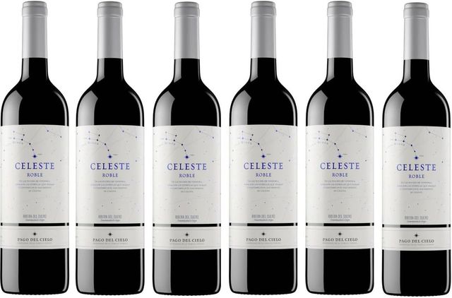 Imagen de la oferta: Pago del Cielo Celeste Roble, Tempranillo, Vino Tinto - 6 botellas de 75 cl, Total: 4500 ml